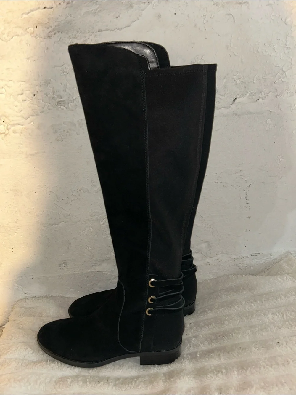 Vince Camuto Black Over-The-Knee Suede Boots
